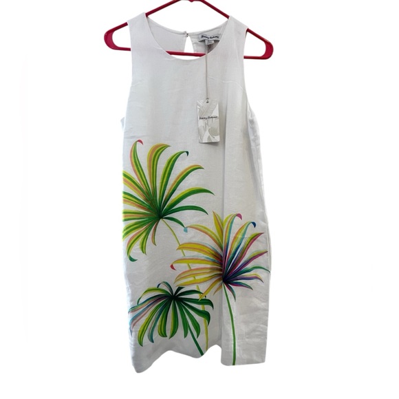 NWT Tommy Bahama White Dress with Vibrant Palm Design Size SP - Picture 8 of 10